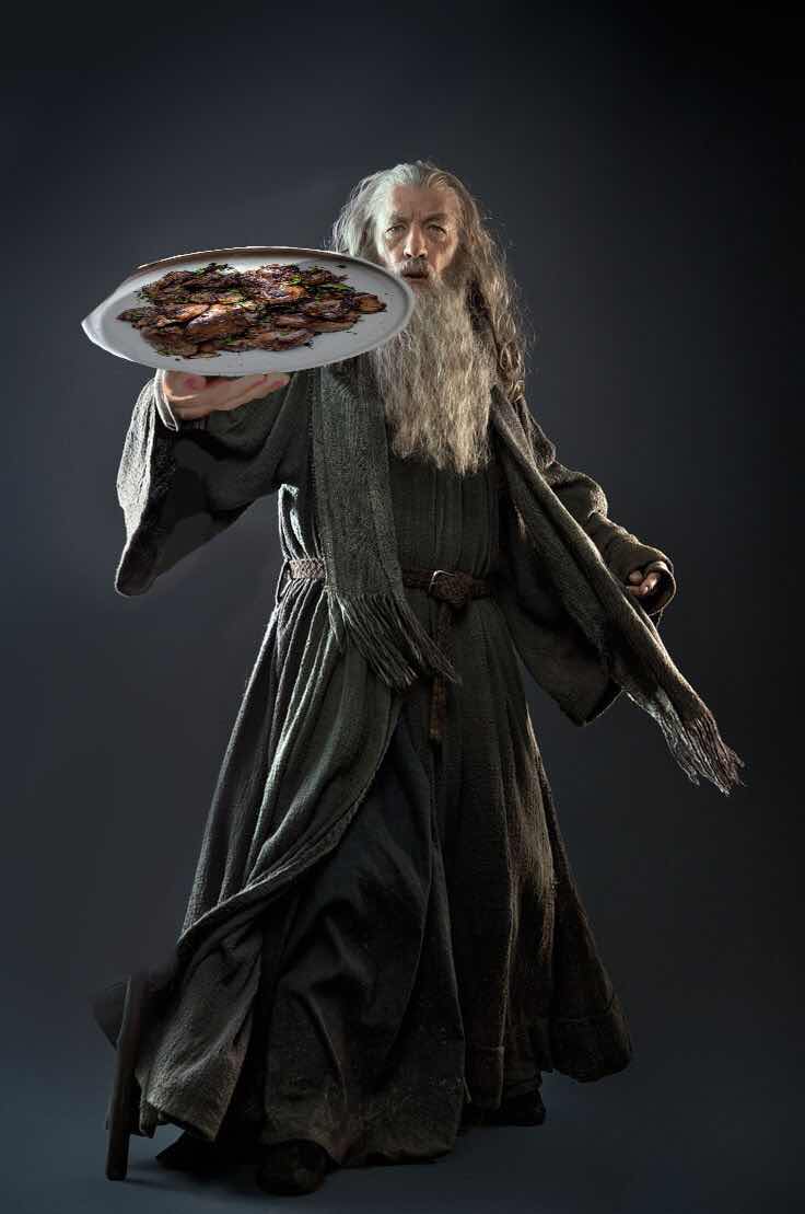Mr. Gandalf with dragon liver!